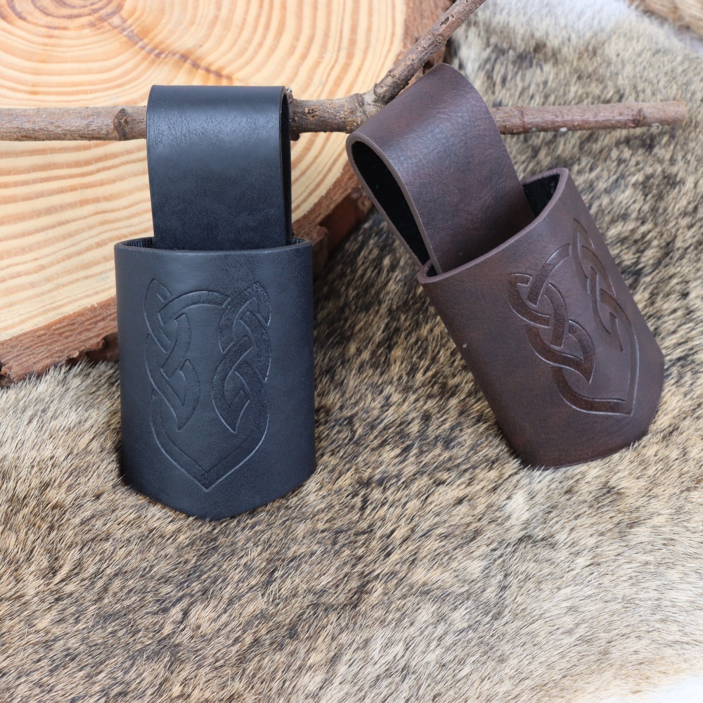Cosplay Prop Dagger - หนังเทียมผู้ถือดาบไวกิ้งยุคกลาง - ปลอกธีมอัศวิน, LARP, การแสดงบนเวทีและอุปกรณ์เสริมคอสเพลย์