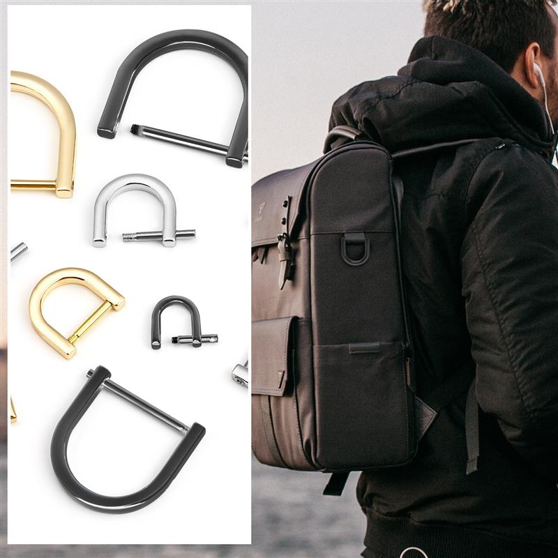 2ชิ้นเปิดสกรูห่วงรูปตัว D หัวเ - D Ring Strap บทวิจารณ์และราคา